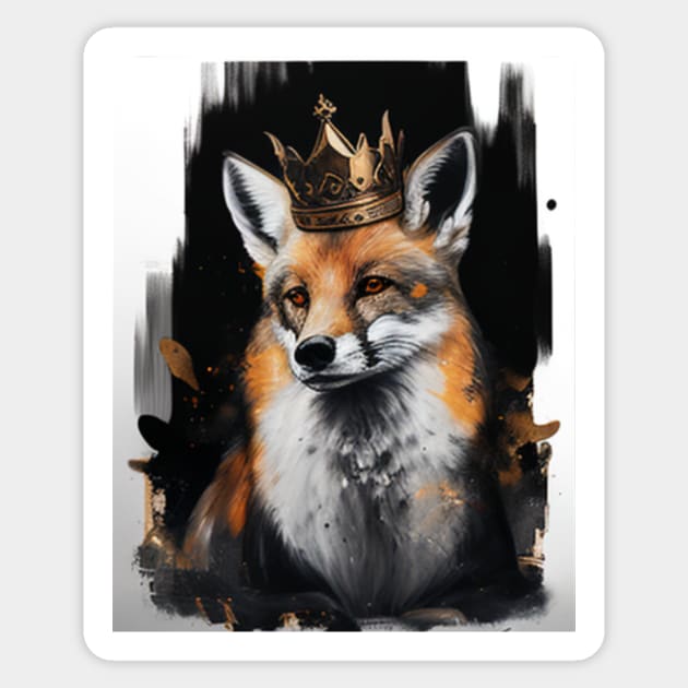 The Fox King Sticker by HIghlandkings